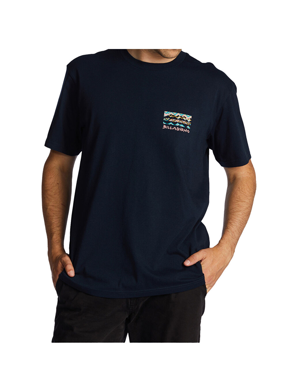 Lacivert Segment Ss Erkek Mavi Tişört-2