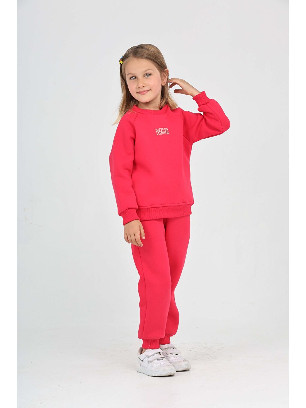 Fuşya Kız Çocuk Creatıve Nakışlı Eşofman Takım-4