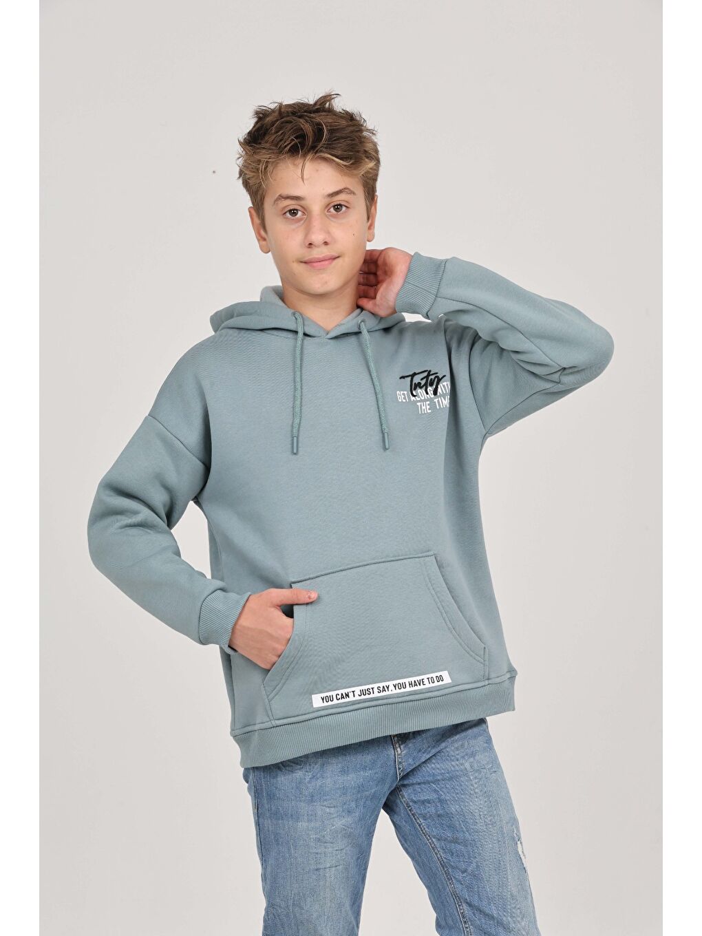 Lila Erkek Çocuk Tnty Nakışlı Sweatshirt