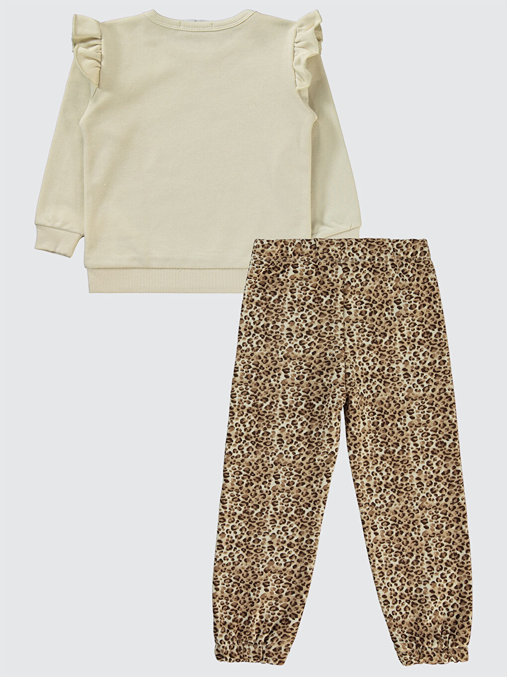 Girls Kız Çocuk Eşofman Takımı 2-5 Yaş Ekru-1