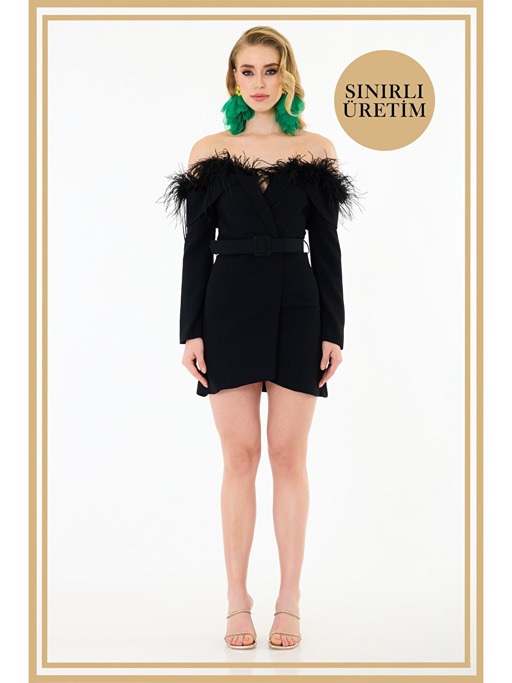 Limited Edition | Daisy Siyah Mini Elbise