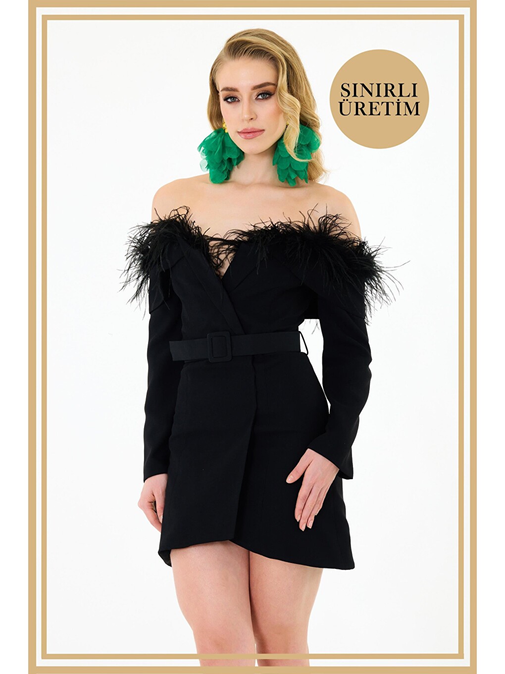 Limited Edition | Daisy Siyah Mini Elbise-1