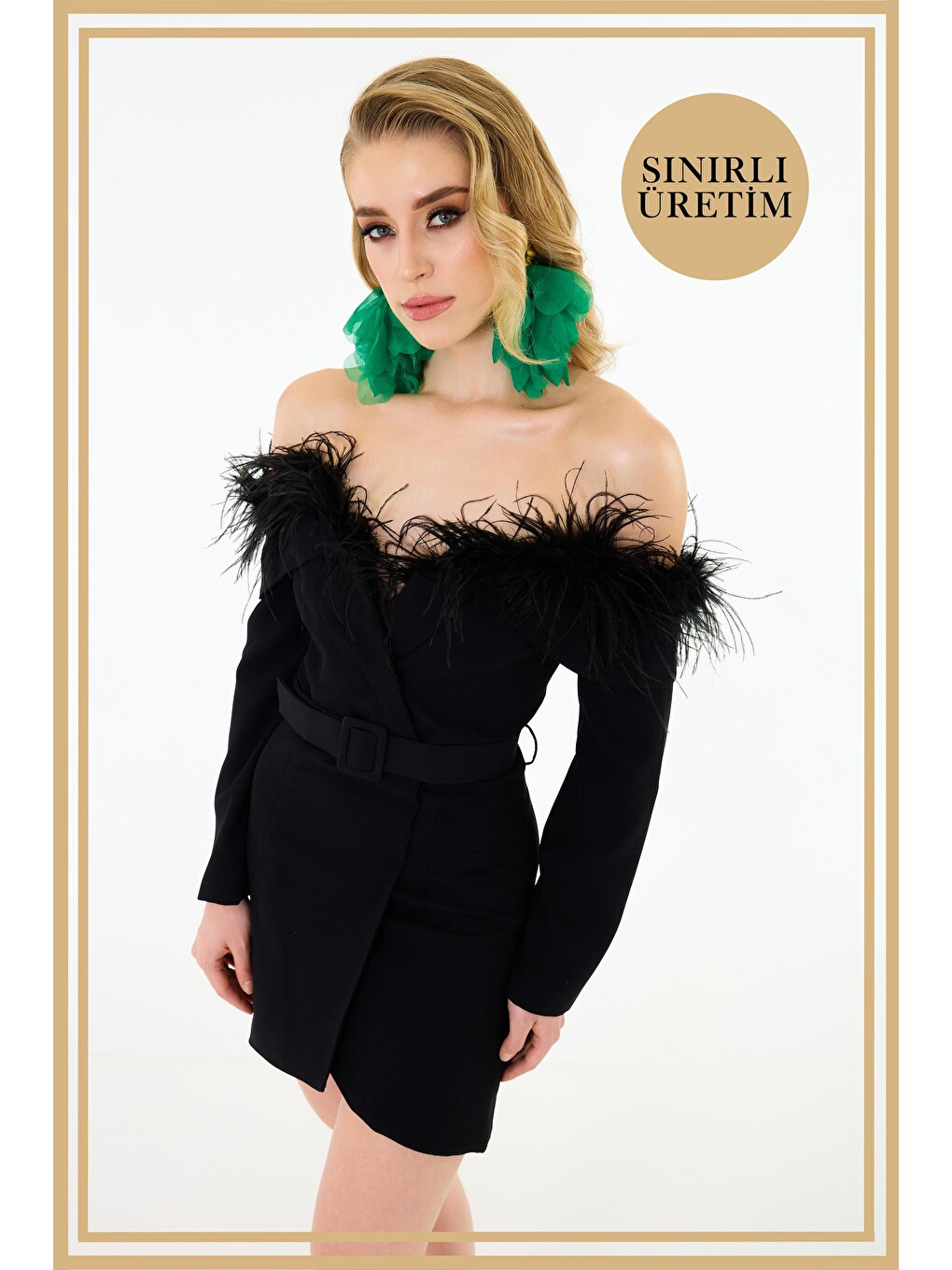 Limited Edition | Daisy Siyah Mini Elbise-2