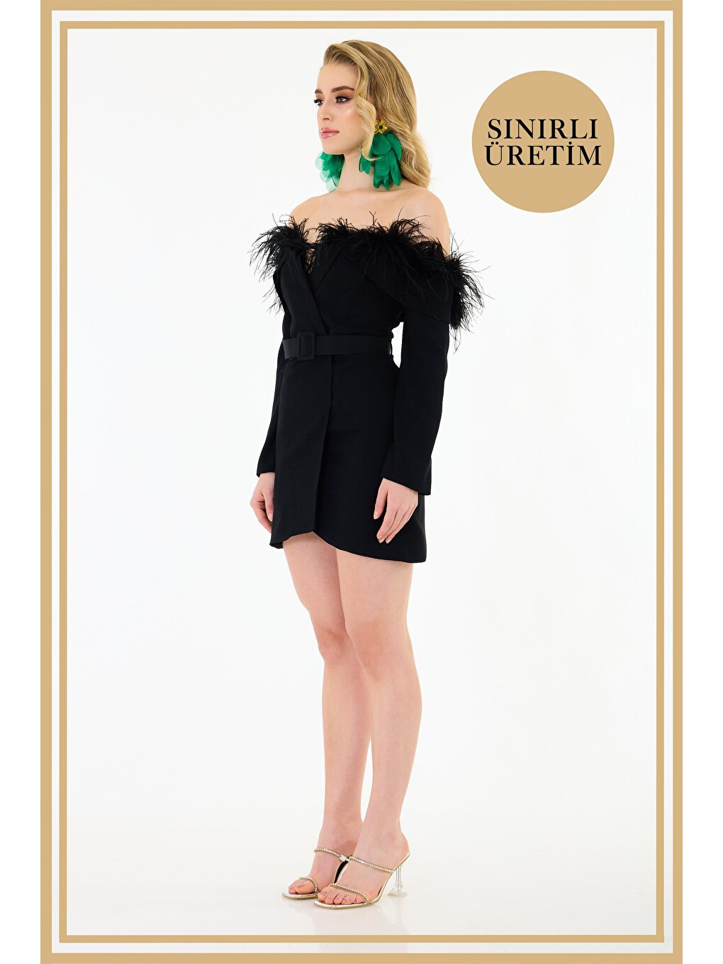 Limited Edition | Daisy Siyah Mini Elbise-3