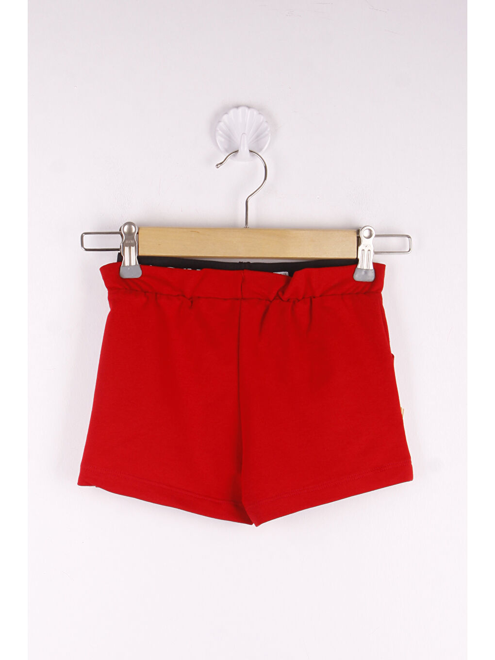Kırmızı Kız Çocuk Lovely Baskılı Cepli Şort