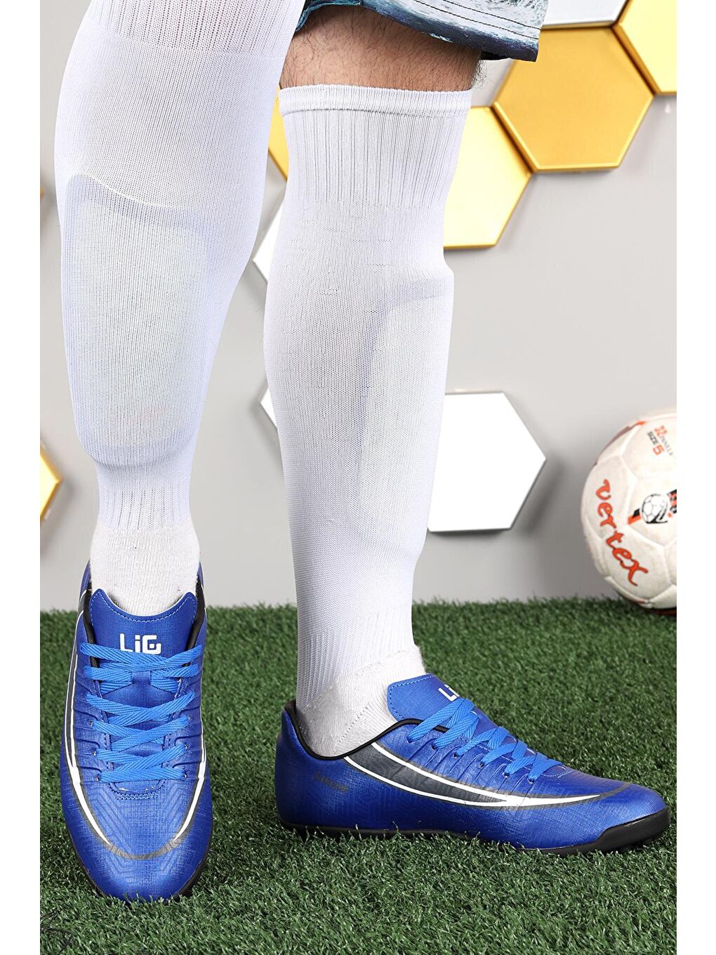 Mavi Simena HM Halı Saha Erkek Futbol Ayakkabı-1