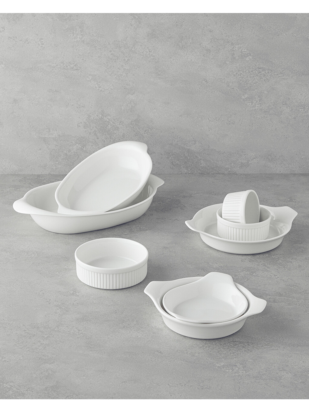 Elise Porselen Sahan Fırın Kabı 15 Cm Beyaz-3