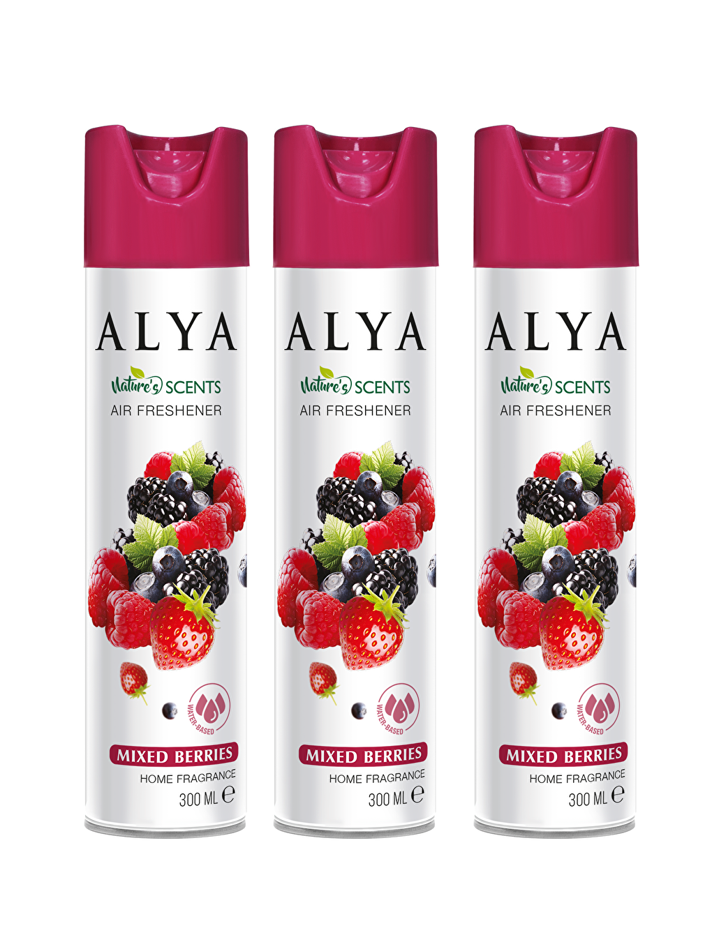 Alya Nature's Scents Mixed Berries - Karışık Kırmızı Meyveler Su Bazlı Oda Kokusu ml x3 adet