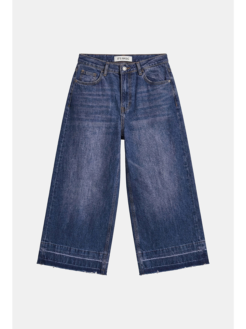 Mavi Kadın Koyu Jean 4w6-98 Culotte Fit Kiraz Nakış Detaylı Tasarım Denim Jean-5
