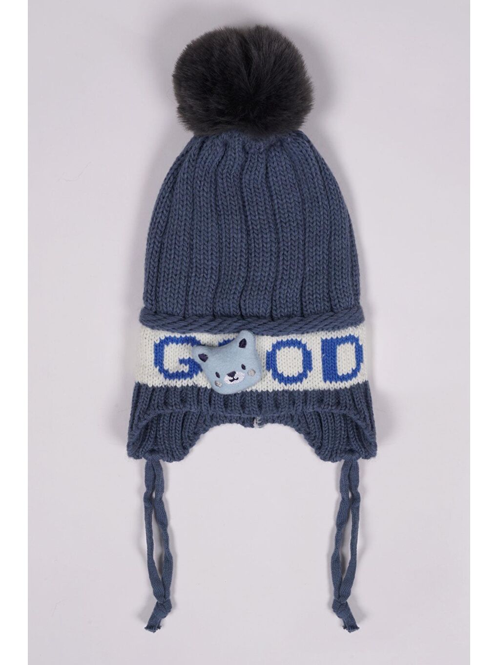 İndigo Ayıcıklı Indigo Renk Bere