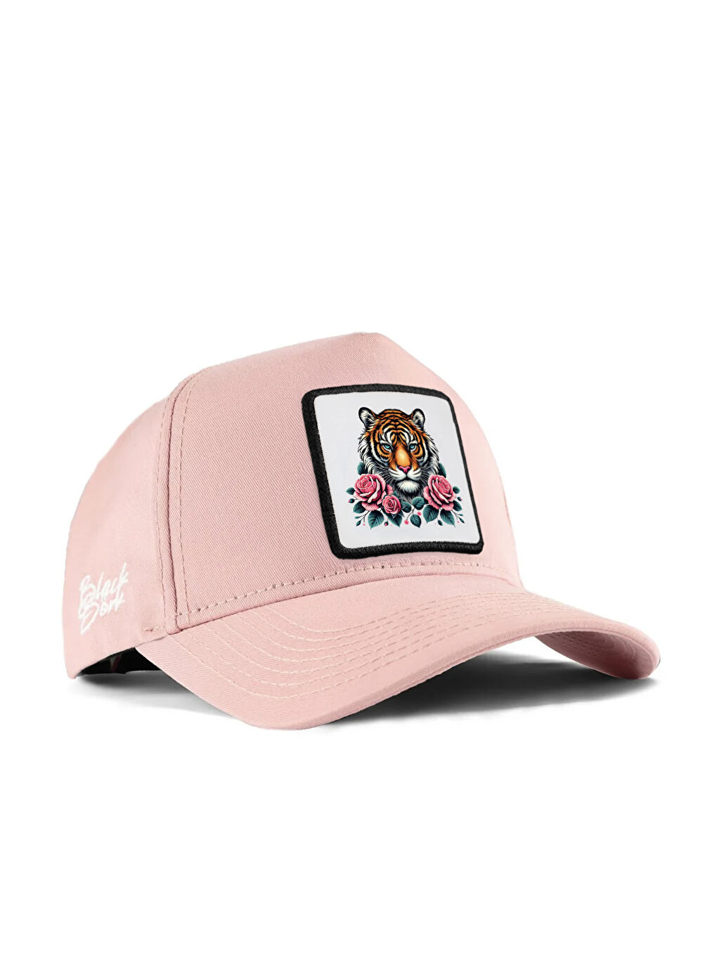 Pembe Kaplan Logolu Somon Beyzbol Şapka