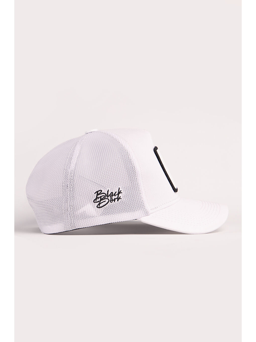 Ördek Logolu Beyaz Trucker Şapka-1