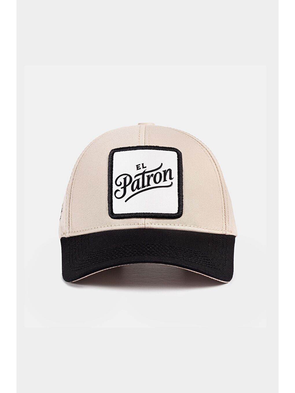 Six El Patron Logolu Siyah-Bej Beyzbol Şapka