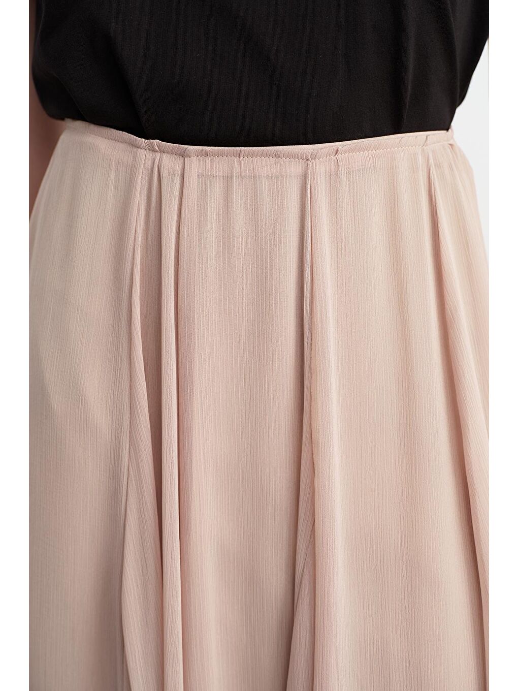 Eva Parçalı Uzun Etek Bej-4