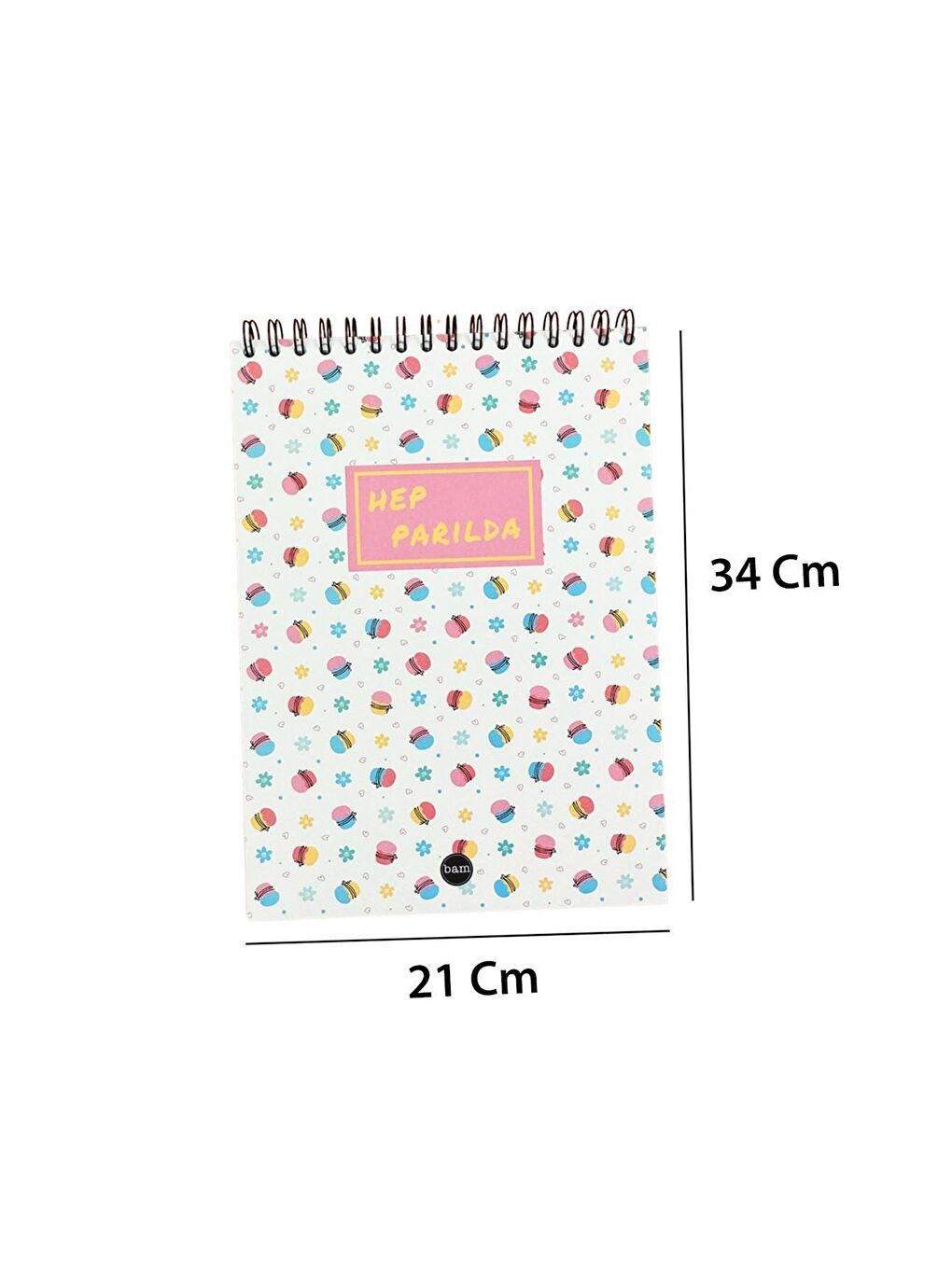 BAM HEDİYELİK EŞYA Karışık Hep Parılda 30x21cm A4 Sketch Book   Eskiz Defteri   270 gr   34 Yaprak - 5