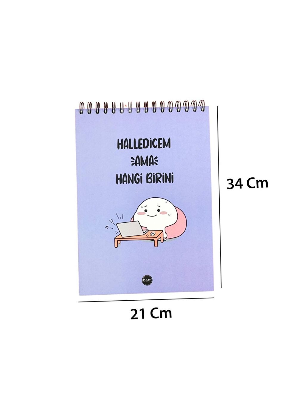 BAM HEDİYELİK EŞYA Halledicem Ama Hangi Birini 30x21cm A4 Sketch Book   Eskiz Defteri   270 gr   34 Yaprak - 5