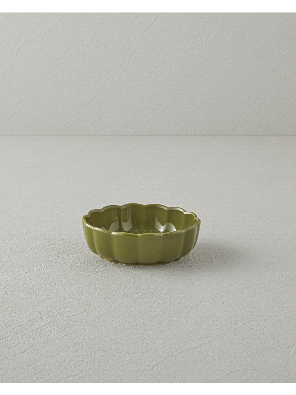 Cottage Stoneware Yuvarlak Fırın Kabı 13x4 Cm Koyu Yeşil