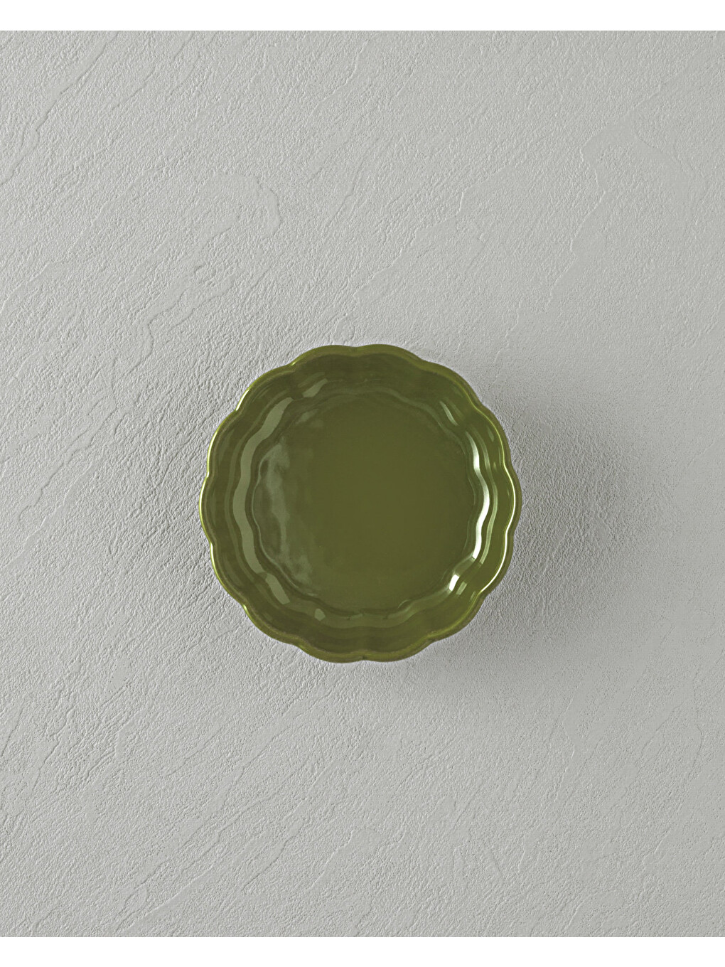 Cottage Stoneware Yuvarlak Fırın Kabı 13x4 Cm Koyu Yeşil-1
