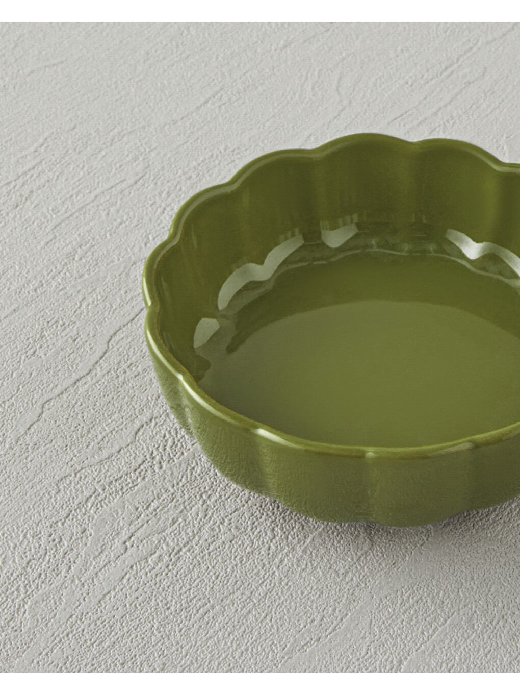 Cottage Stoneware Yuvarlak Fırın Kabı 13x4 Cm Koyu Yeşil-2