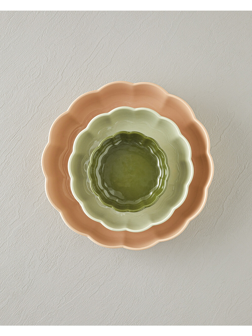 Cottage Stoneware Yuvarlak Fırın Kabı 13x4 Cm Koyu Yeşil-3