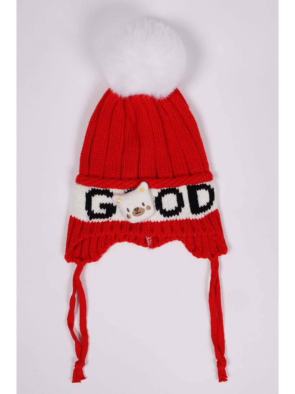 Ayıcıklı Kırmızı Renk Bere