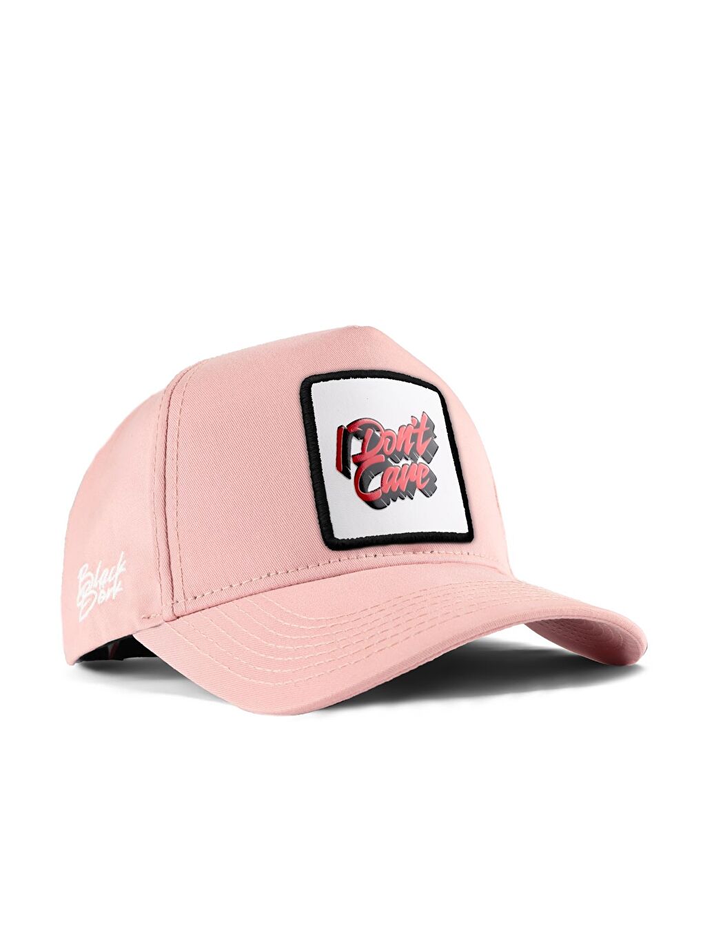 Pembe I Don t Care Logolu Somon Beyzbol Şapka