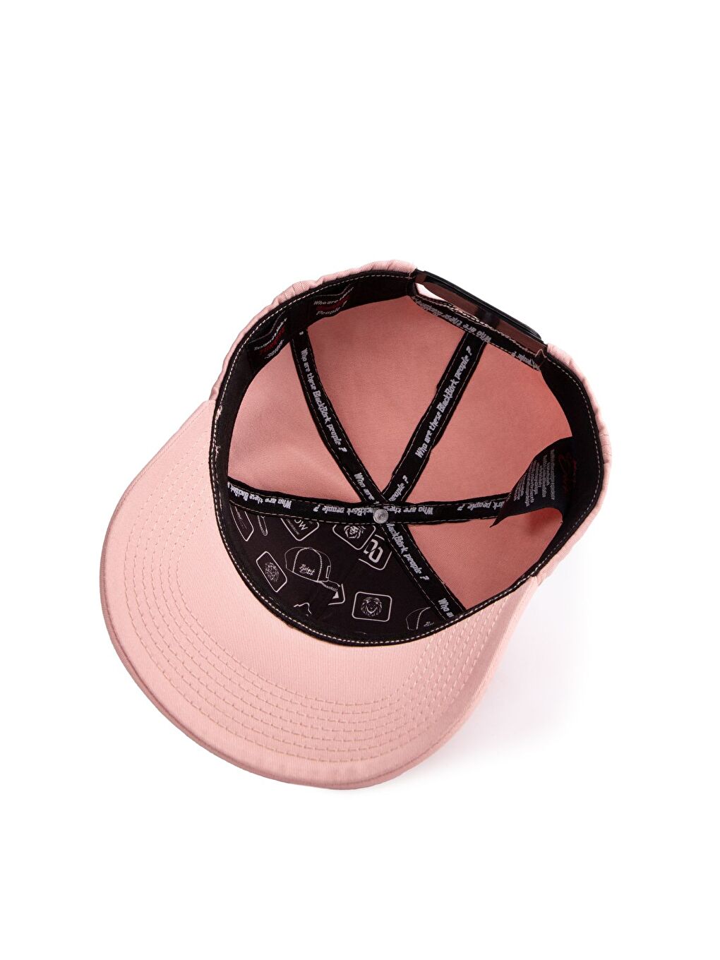 Pembe I Don t Care Logolu Somon Beyzbol Şapka-2