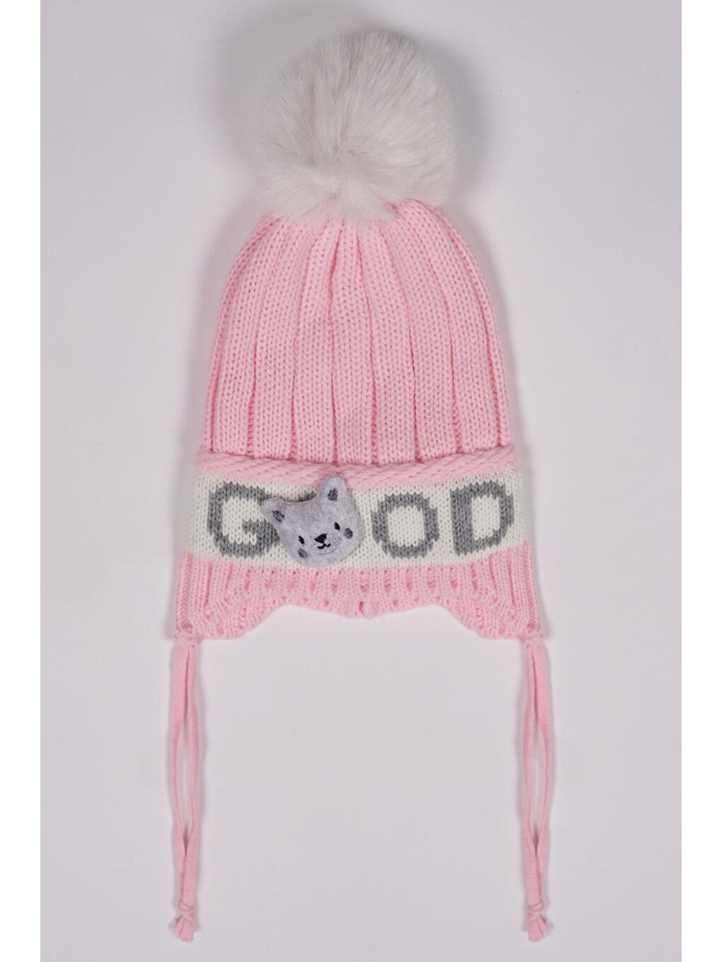 Ayıcıklı Acik Pembe Renk Bere