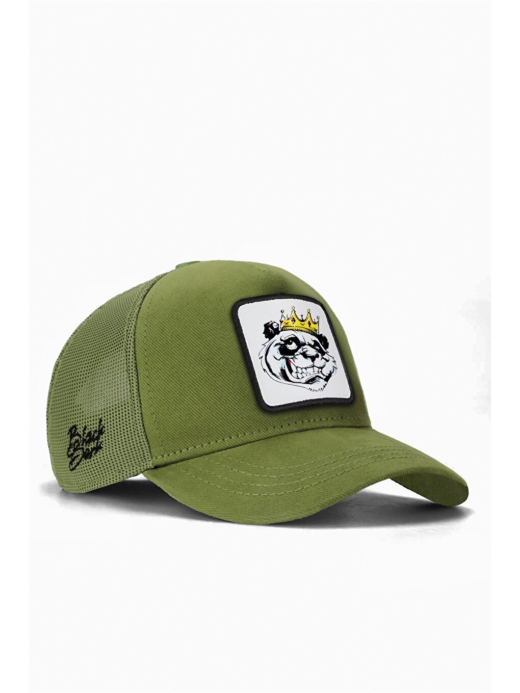 Kids Panda Logolu Yeşil Çocuk Trucker Şapka