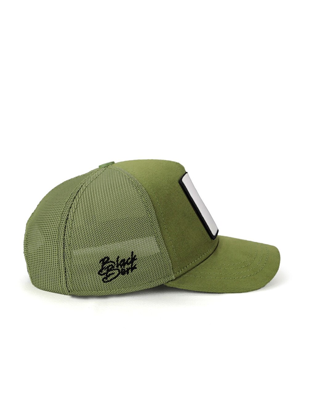 Kids Panda Logolu Yeşil Çocuk Trucker Şapka-1