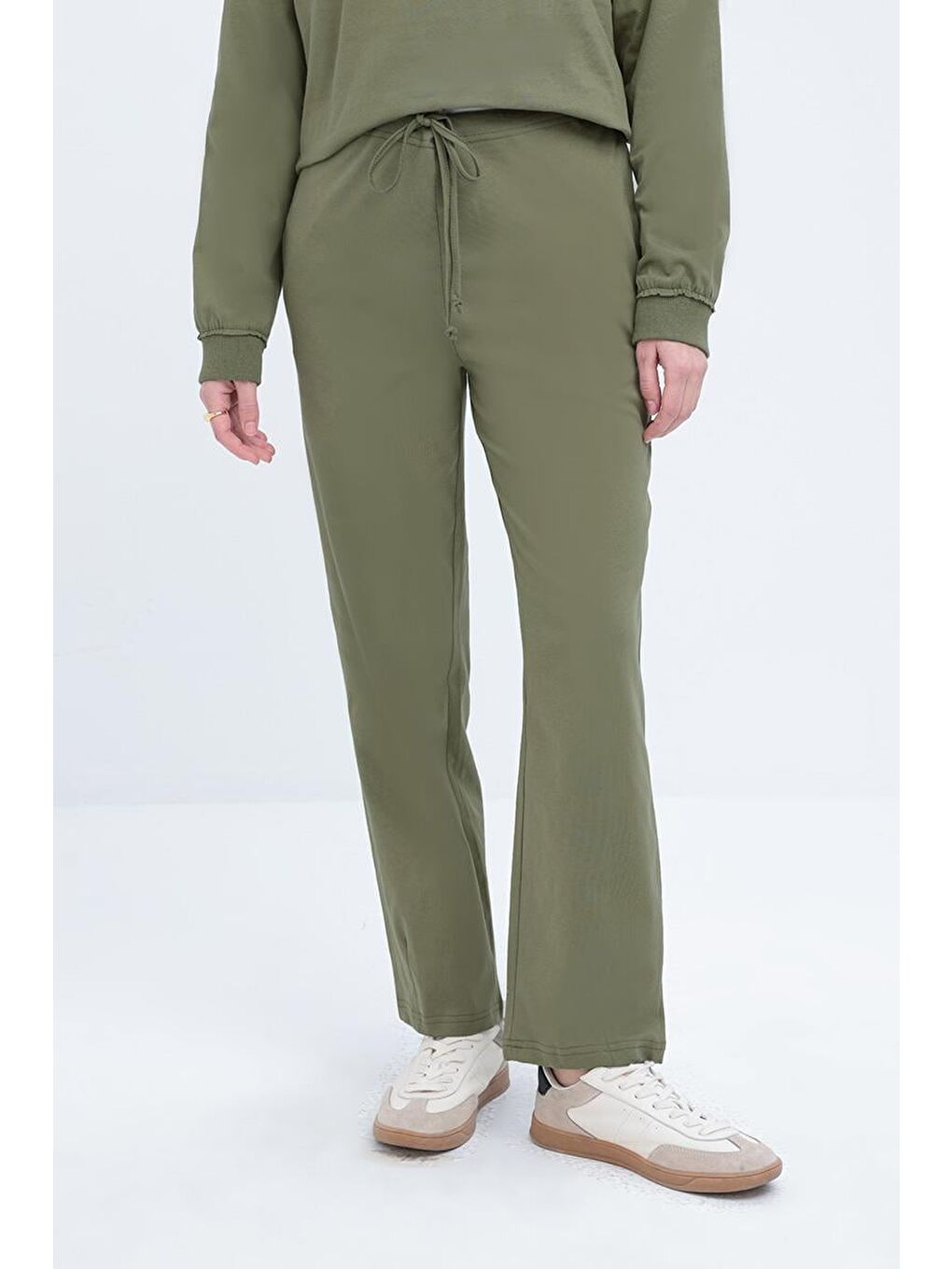 Haki-Pis Dikişli Eşofman Takımı-4