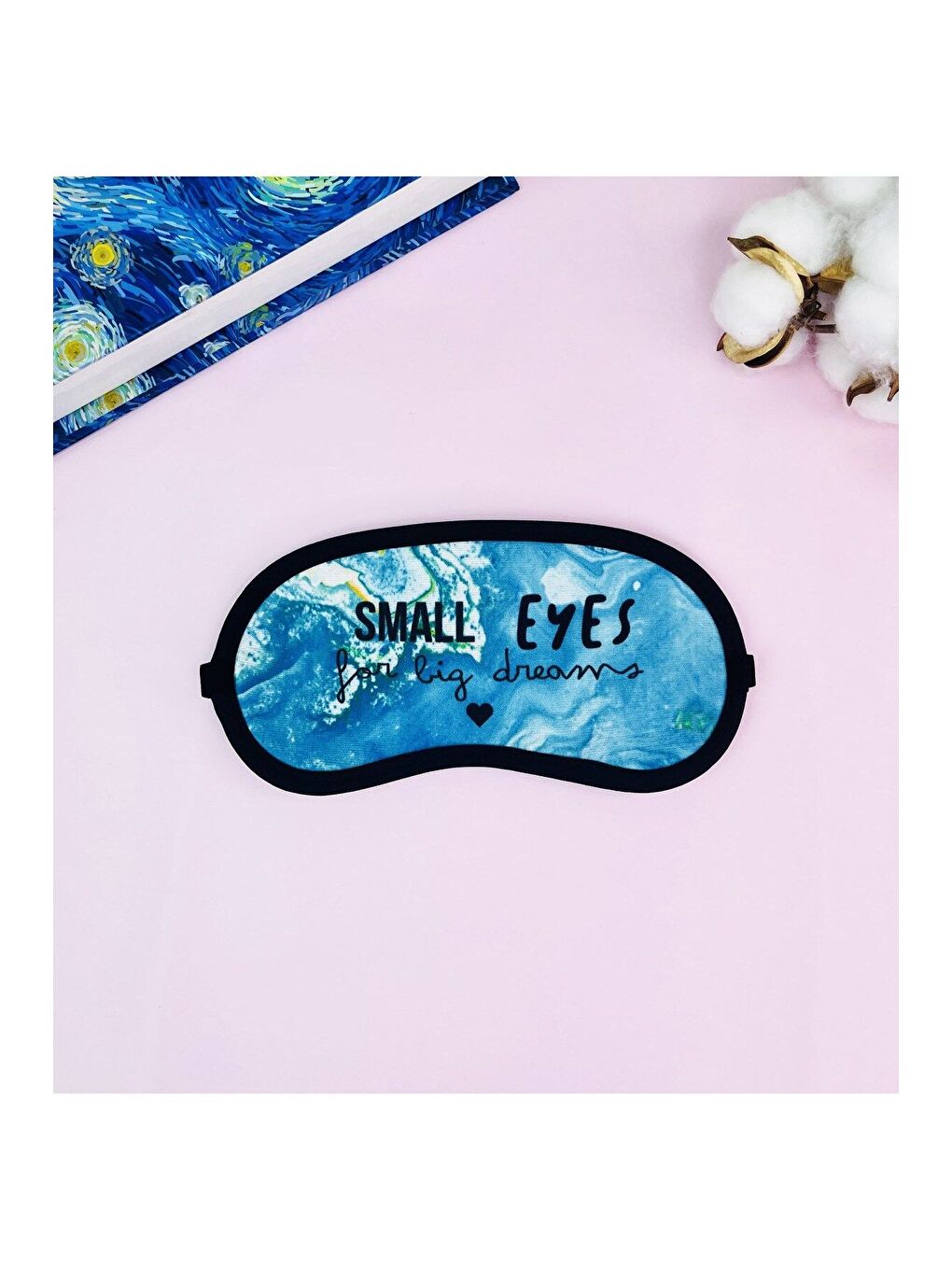 BAM HEDİYELİK EŞYA Karışık Small Eyes Tasarımlı Uyku Bandı