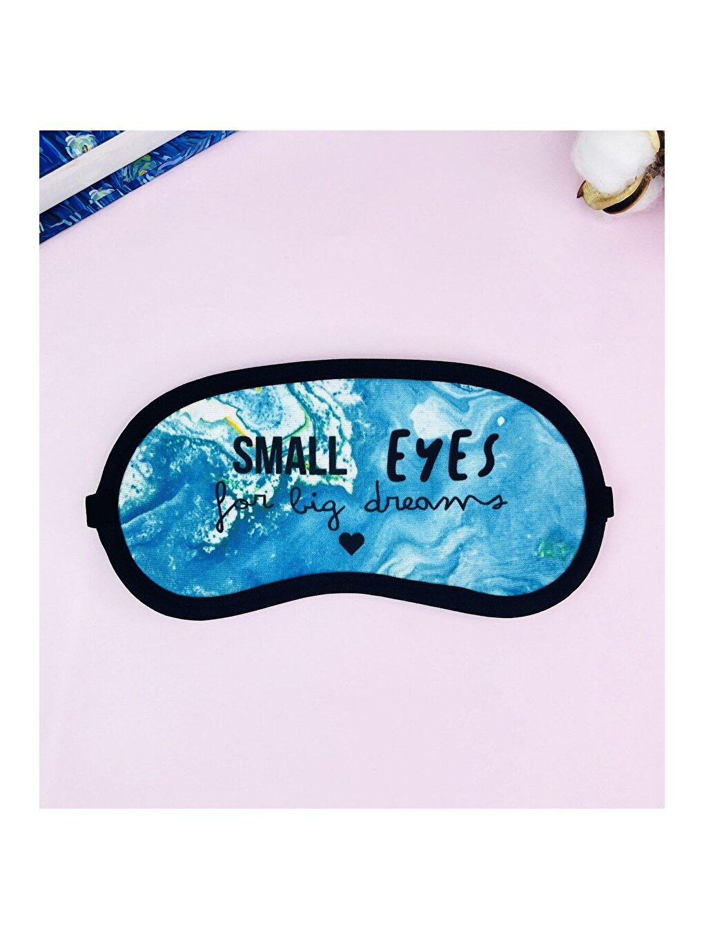 BAM HEDİYELİK EŞYA Karışık Small Eyes Tasarımlı Uyku Bandı - 1