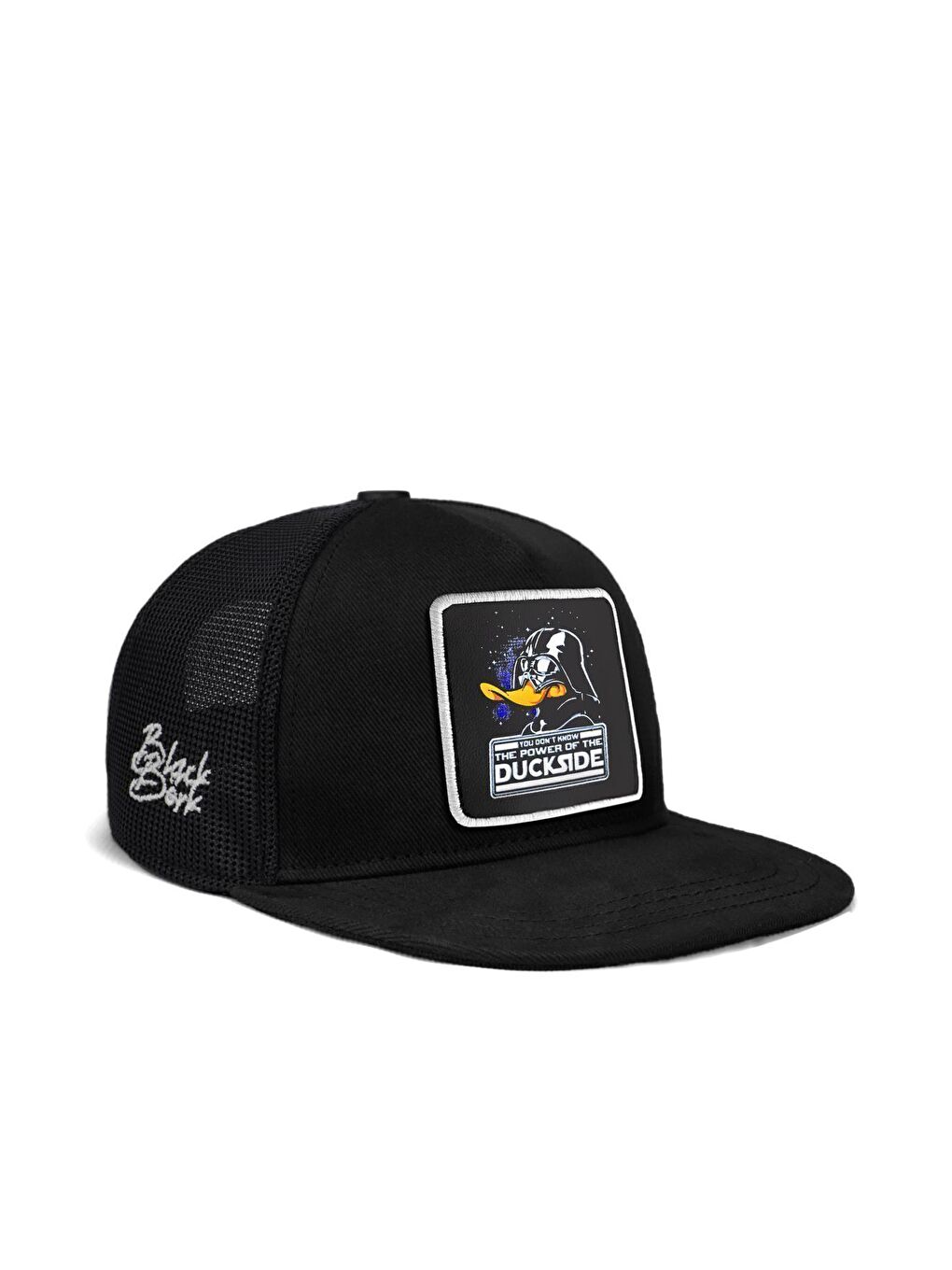 Hip Hop Kids Duckside Logolu Siyah Çocuk Trucker Şapka