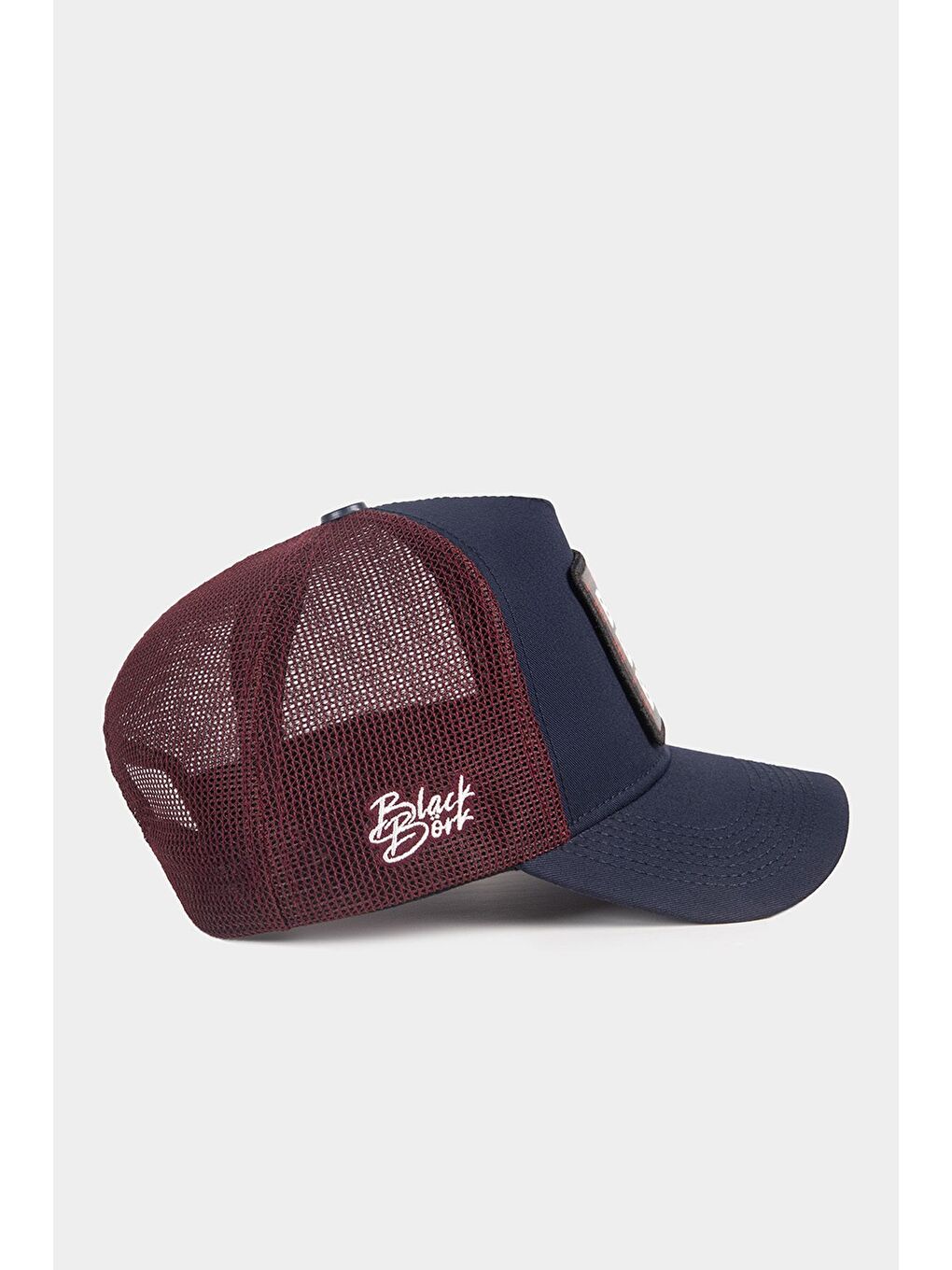 Blah Blah Blah Logolu Lacivert-Bordo Trucker Şapka-1