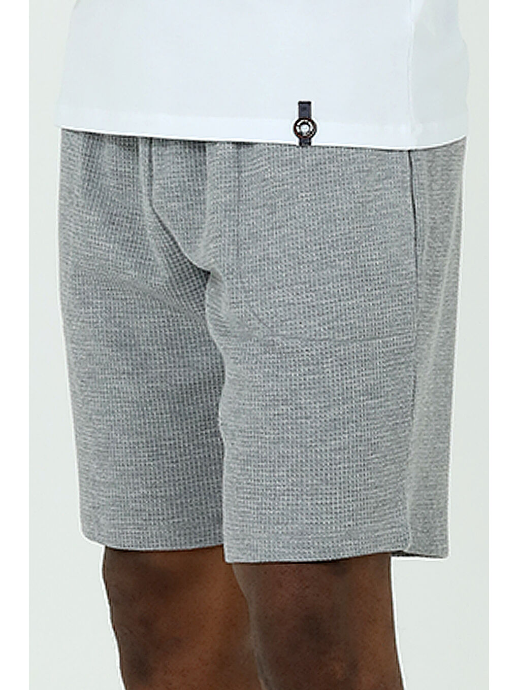 Gri Waffle Şort T-shirt Takım GRI-4