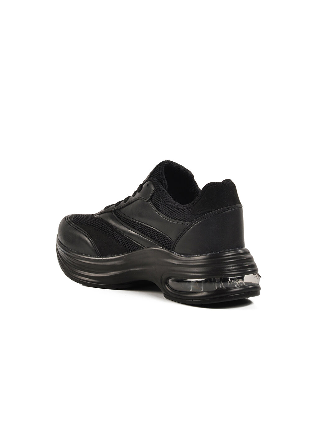 Siyah Fileli Hafif Air Taban Kadın Spor Ayakkabı 185 G-3