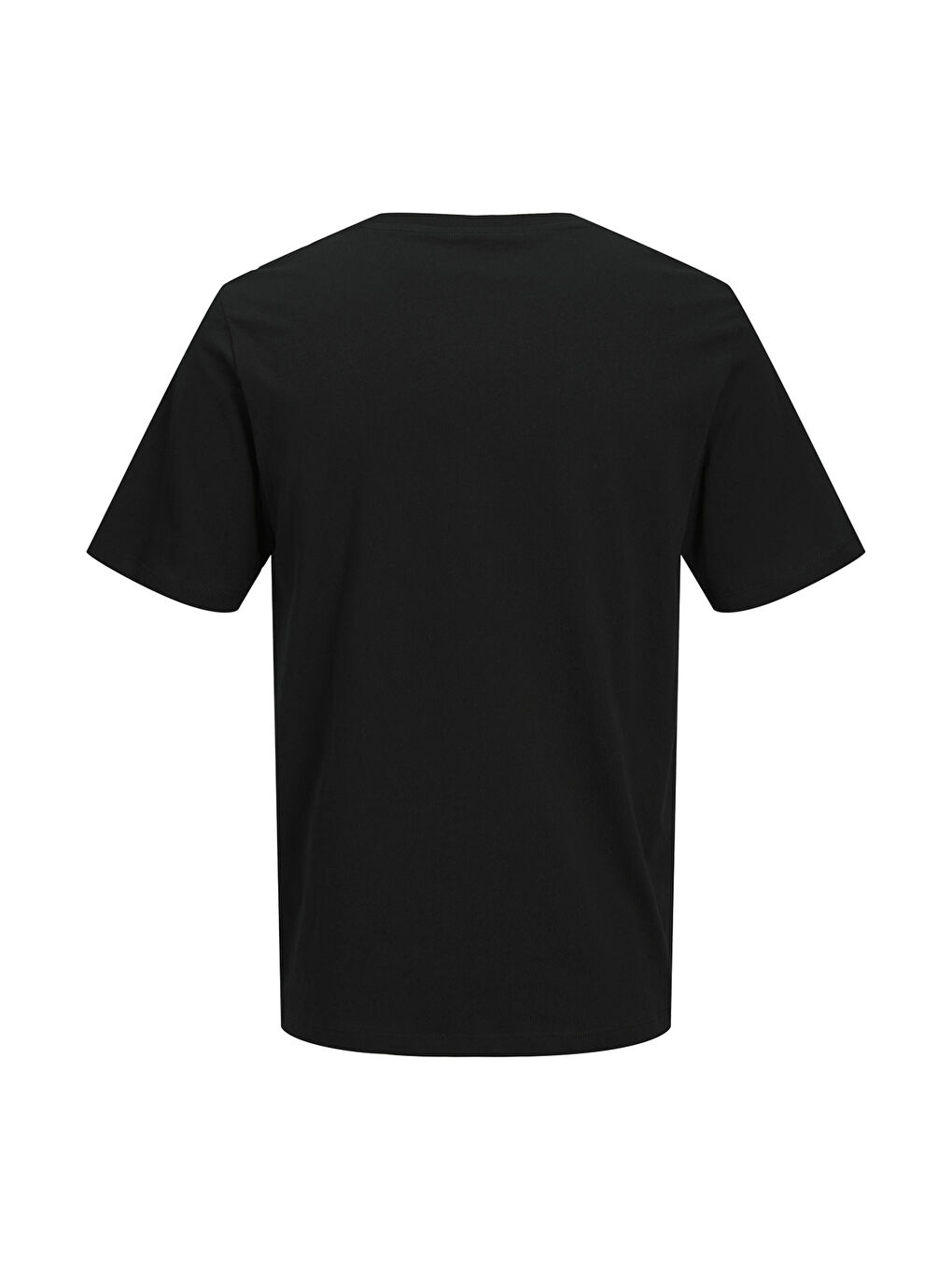 Siyah Plus Büyük Beden %100 Pamuk Regular Fit Logolu T Shirt 12298346-6