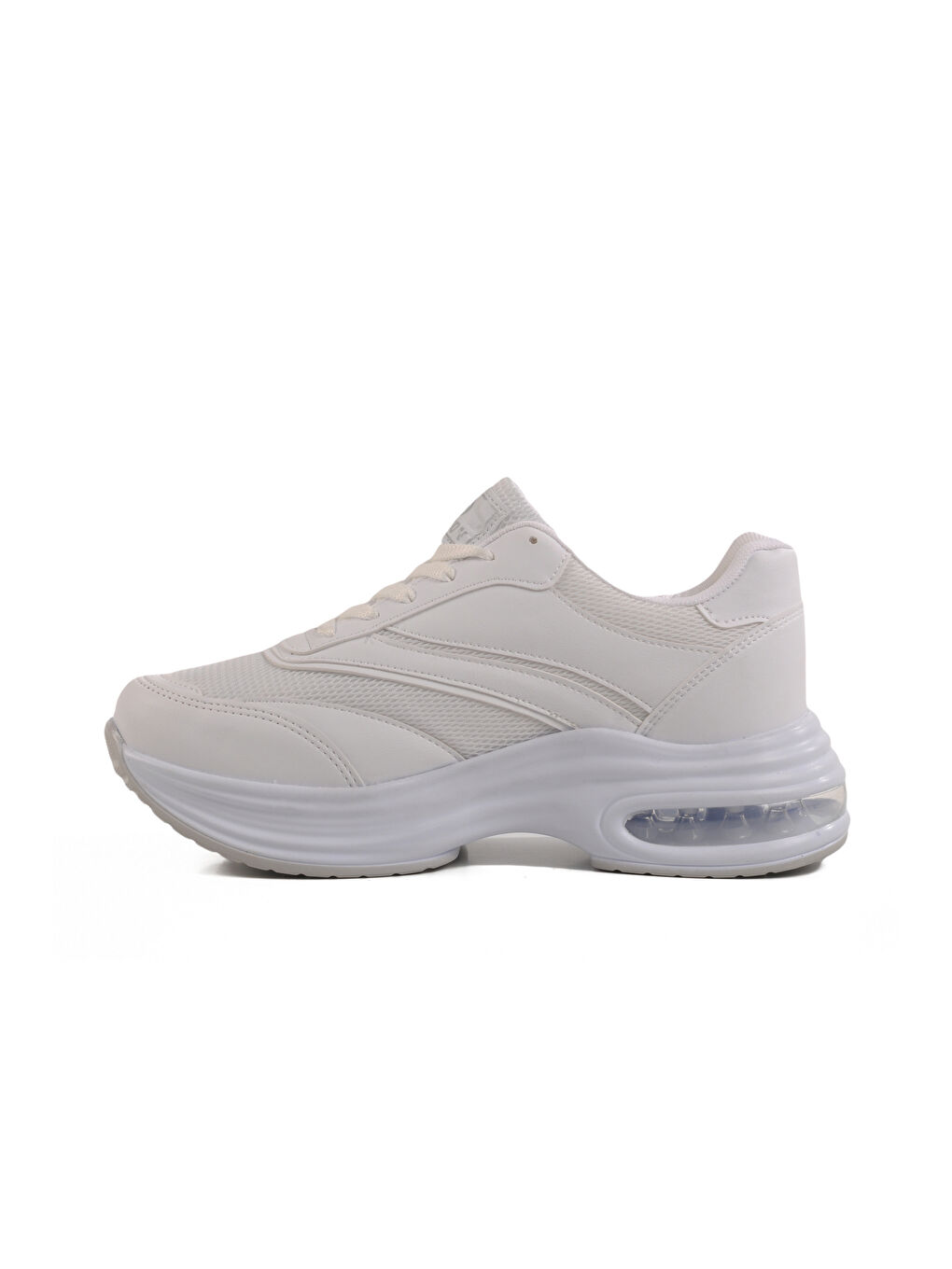 Beyaz Fileli Hafif Air Taban Kadın Spor Ayakkabı 185 G-1