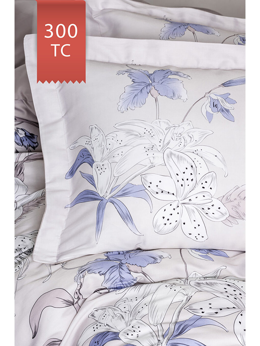 Karışık Royal Saten Çift Kişilik 300TC Nevresim Takımı - ESSENZA-2