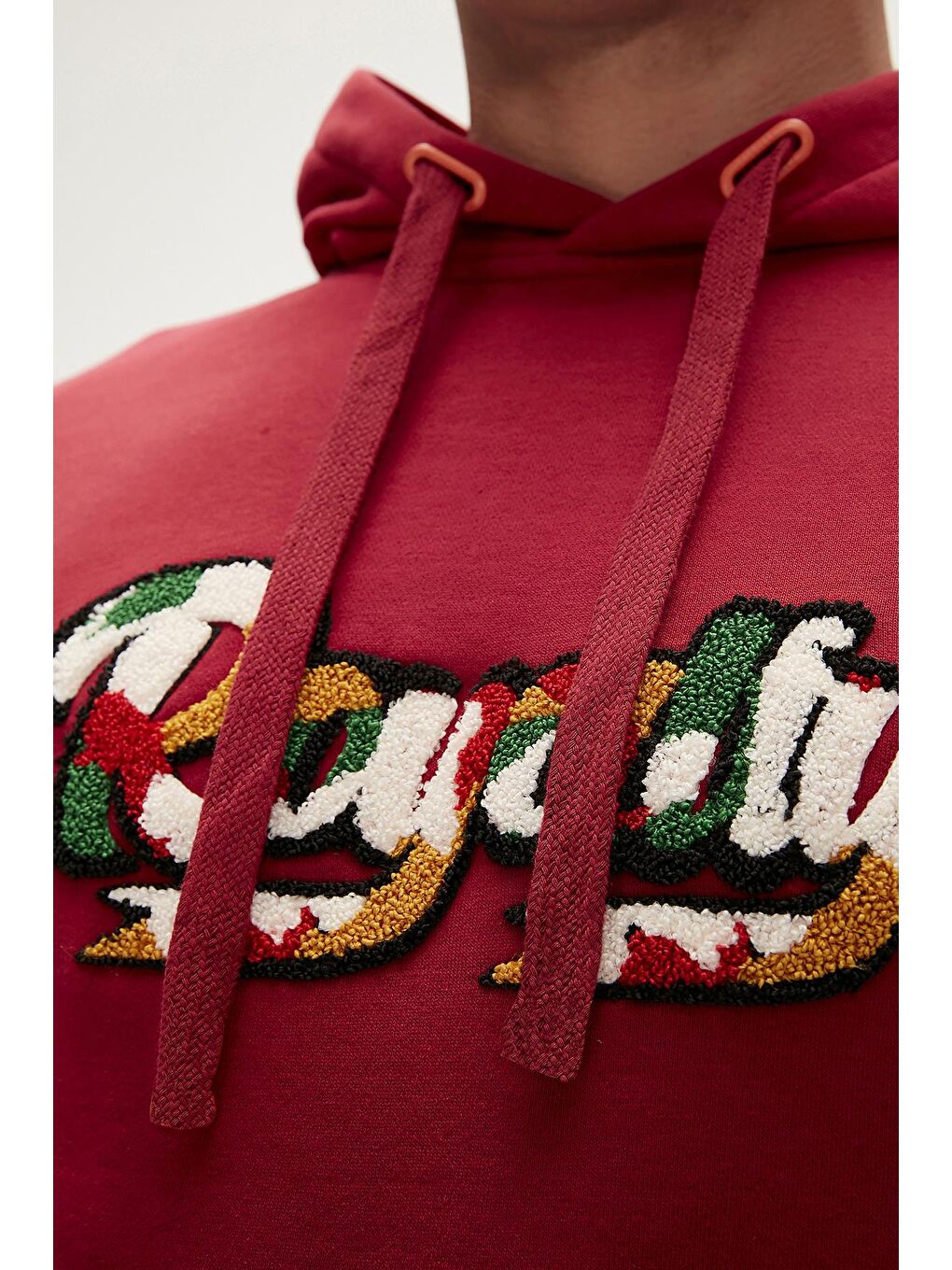 Bad Bear Bordo Royalty Hoodie Maroon Bordo Kapüşonlu Erkek Sweatshirt - 1