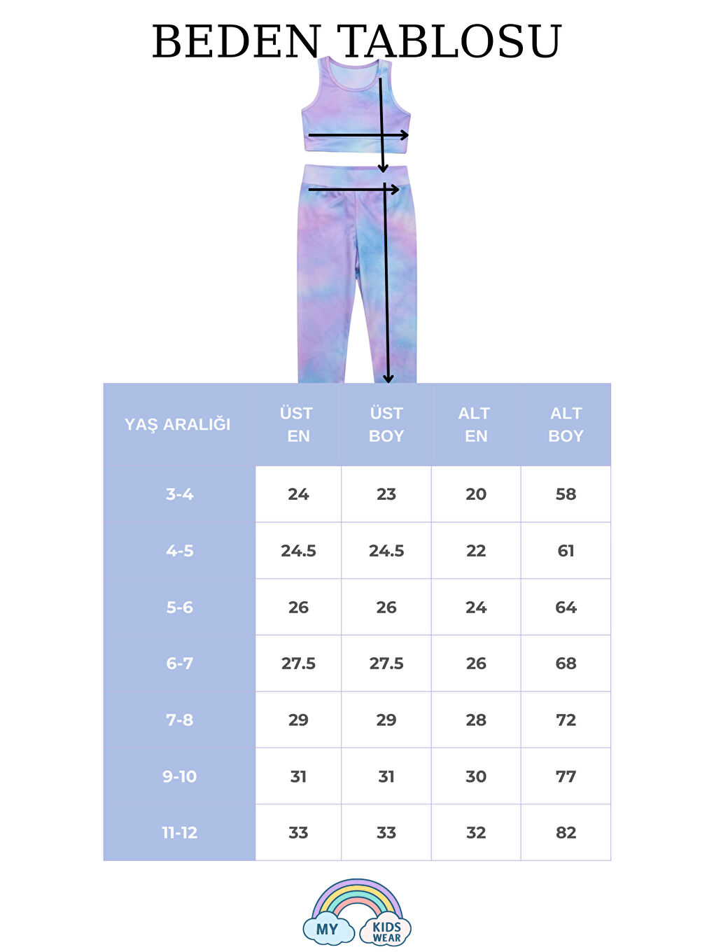 Lacivert Kız Çocuk Çok Amaçlı Desenli Mayo & Spor Takımı 12443-1
