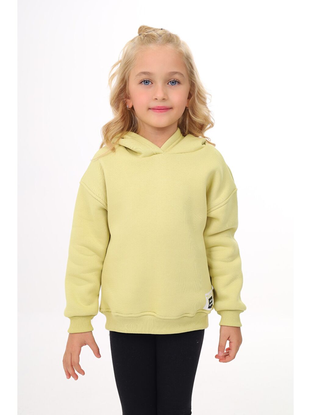 Yeşil Kız Çocuk Baskılı Sweatshirt