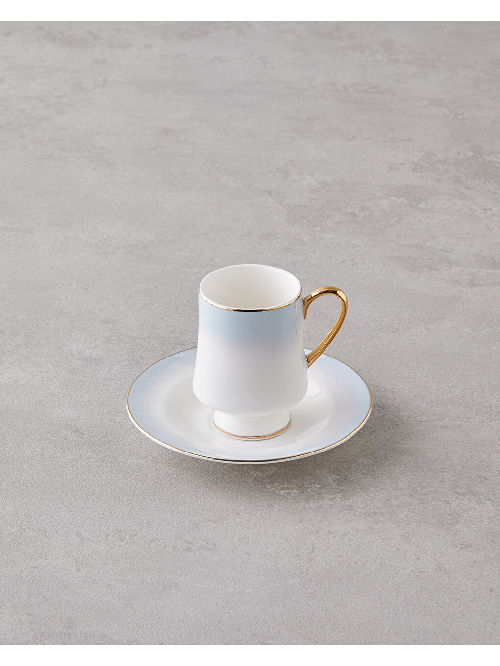 Royals New Bone China 4 Parça 2 Kişilik Kahve Fincan Takımı 90 ml Mavi-2