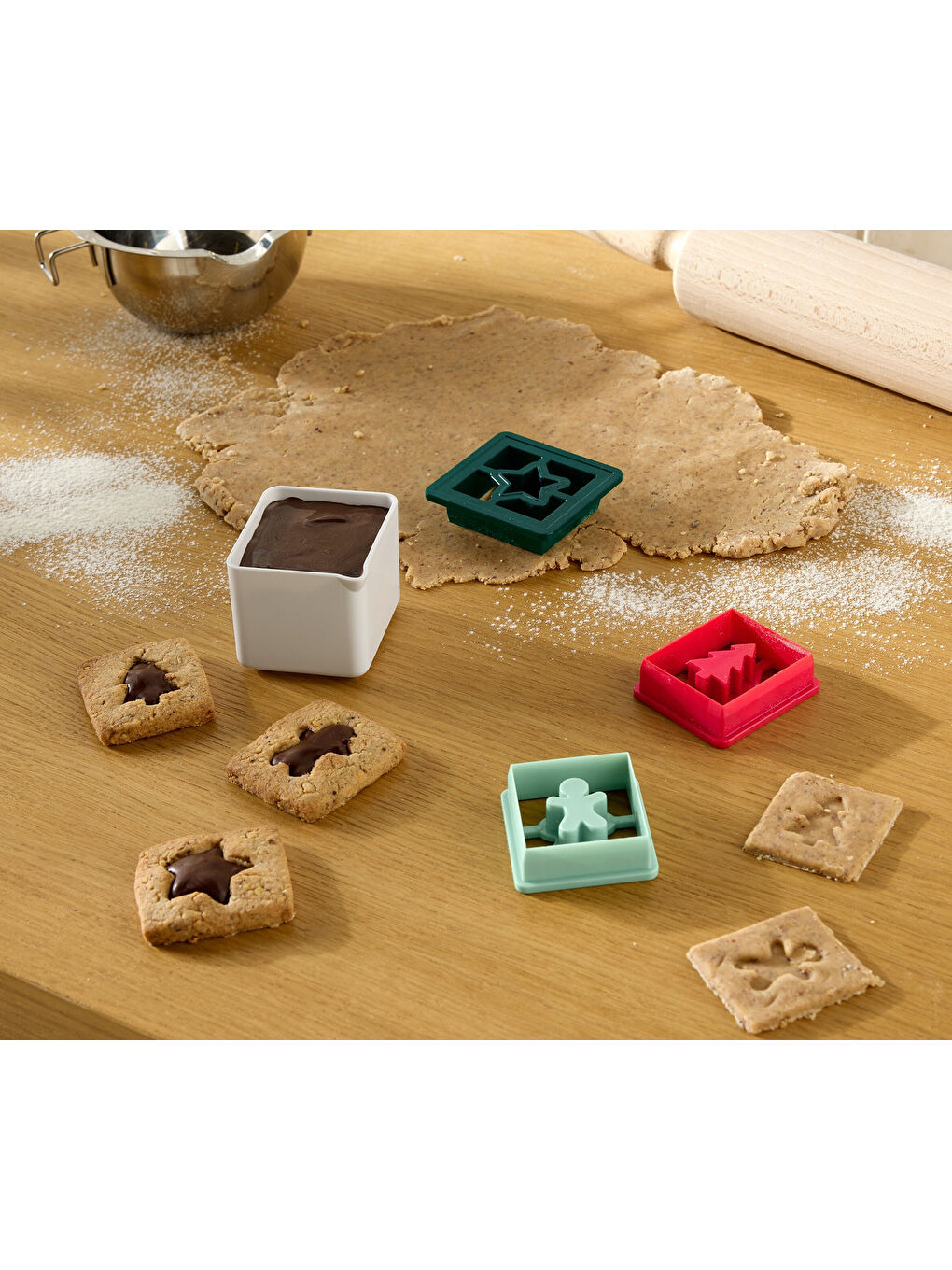 Beyaz Çikolatalı Kurabiye Seti, 2’si 1 Arada-1