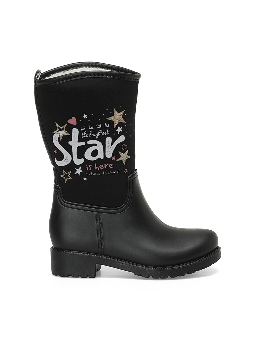ELIS F 3PR Siyah Kız Çocuk Yağmur Çizmesi