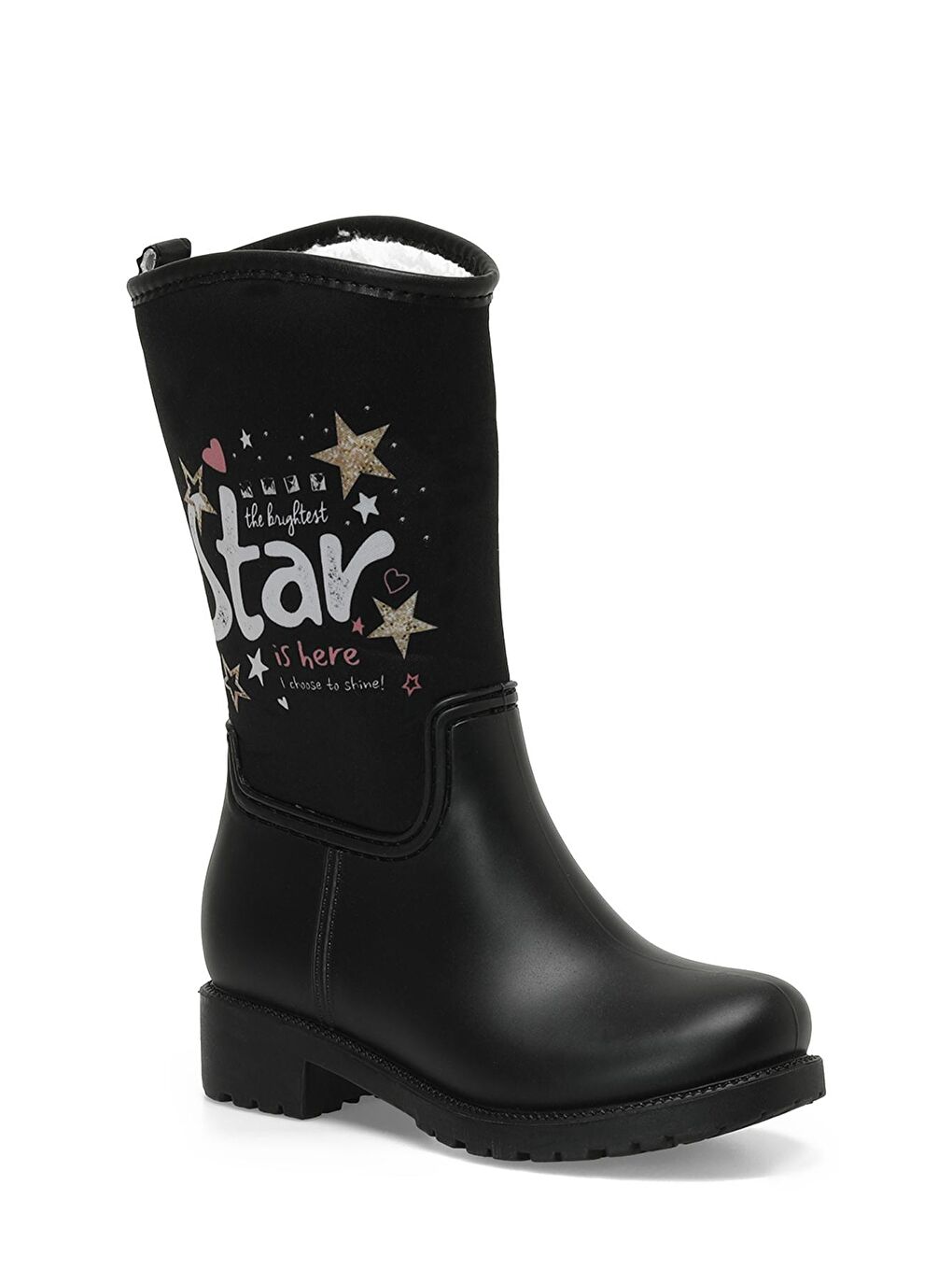 ELIS F 3PR Siyah Kız Çocuk Yağmur Çizmesi-1