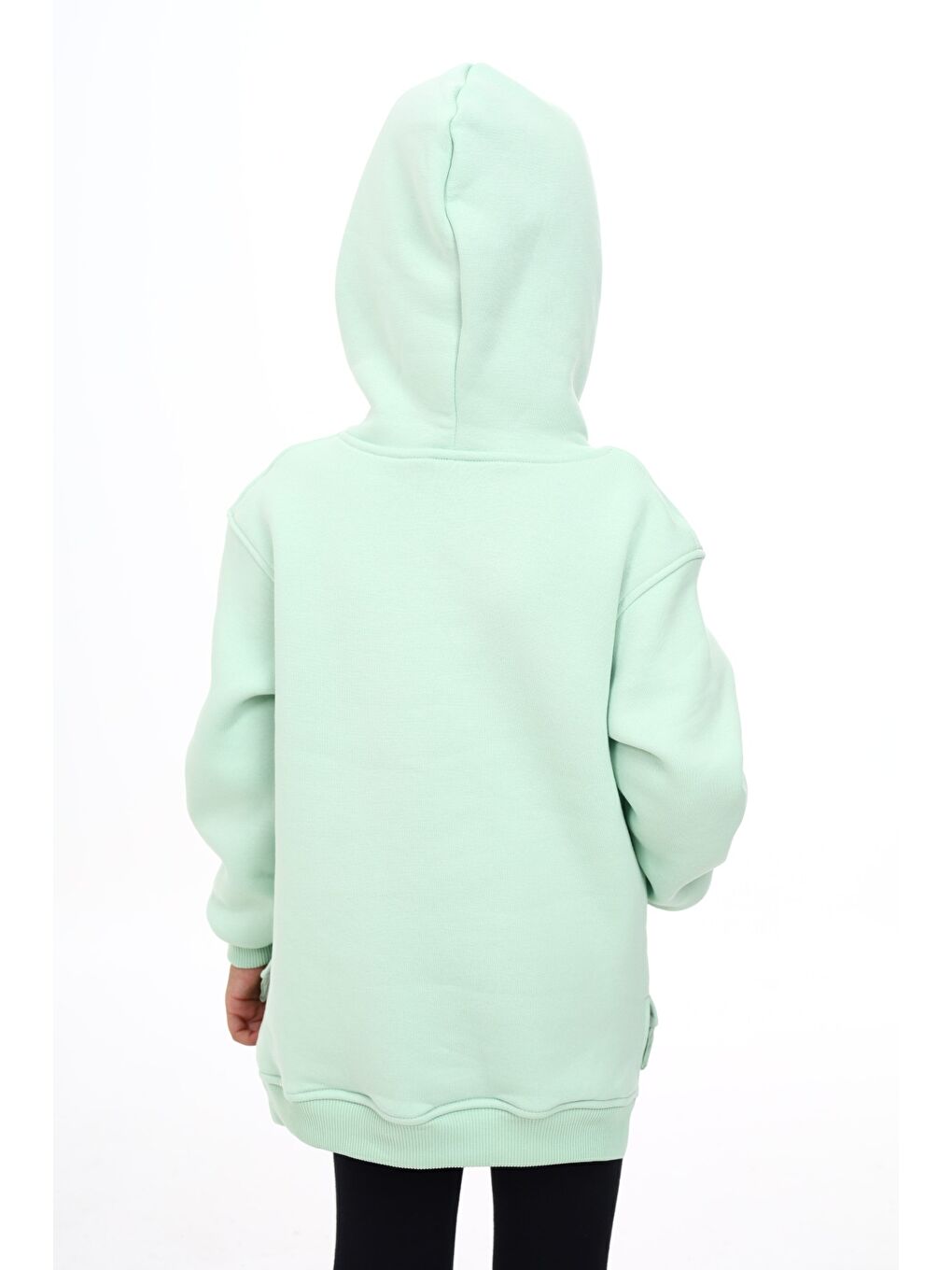 Turkuaz Kız Çocuk Nakışlı Sweatshirt-4