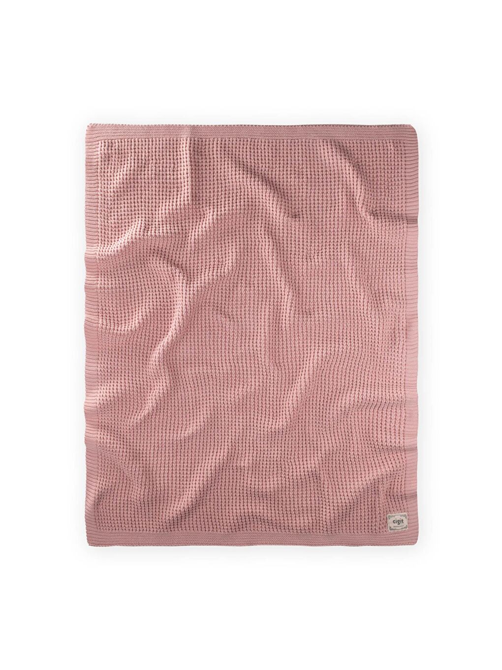 Selanik Triko Battaniye 80X100 (+/-5 Cm ) Pudra Pembe-1