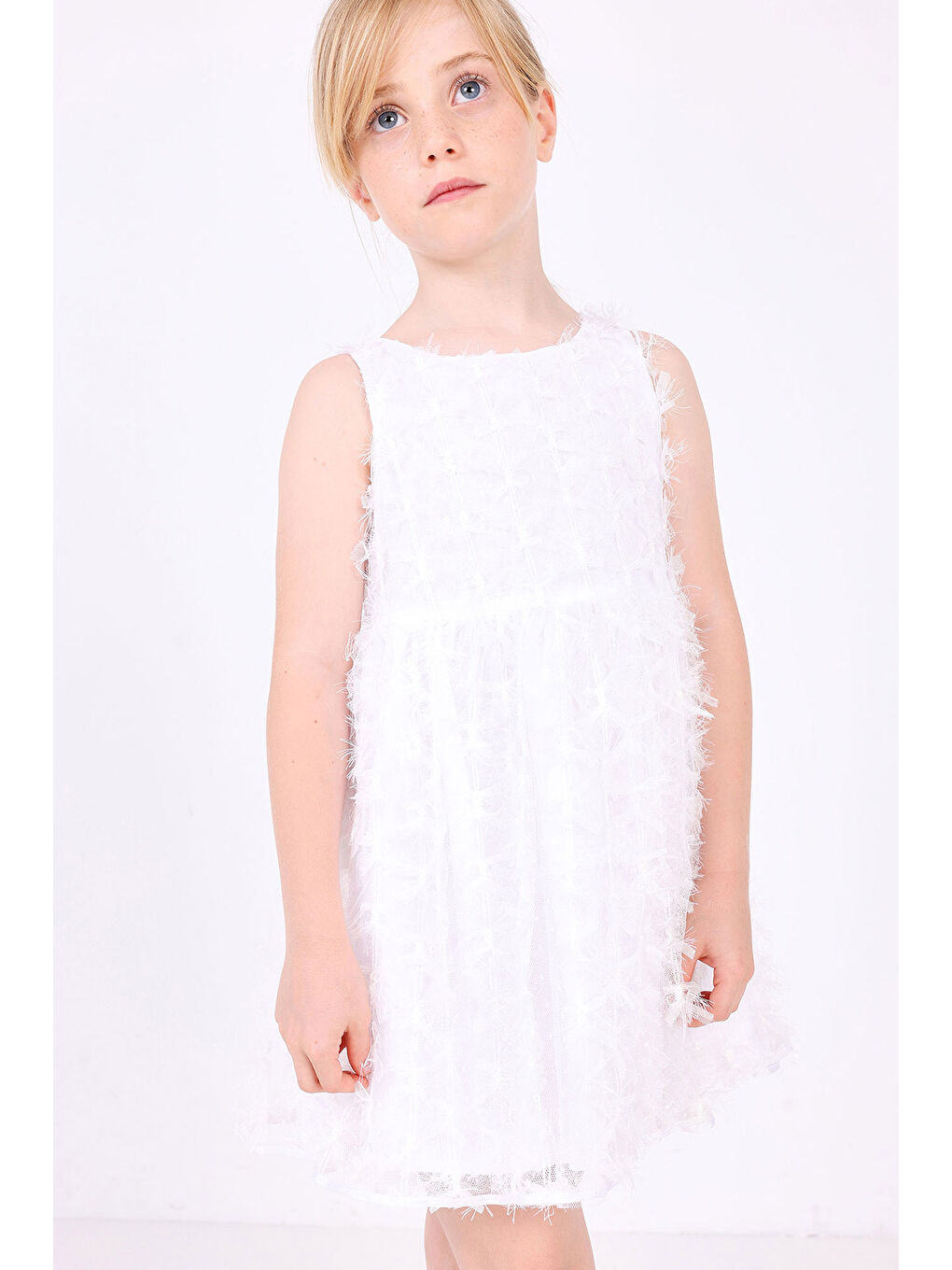Kız Çocuk Elbise Ekru-2